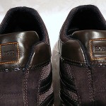 HUGO BOSS MEN’S BROWN LEATHER/SUEDE/CANVAS SNEAKERS SHOES SIZE EUR 43 ~ US 10