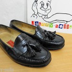 Cole Haan City Mens Black Leather Tassel Loafers Shoes 8.5 E