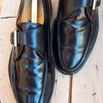 Cole Haan Mens Dress Shoes Size 9.5D Black Leather Casual Slip On Buckle Loafers