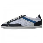 $225 HUGO BOSS Green Label White Navy Blue Sneakers Mens 12 45 Trainers 11.5