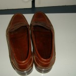 COLE HAAN 2906 MENS LEATHER BROWN PENNY LOAFERS SIZE 9 1/2M