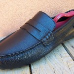 Cole Haan Mens Casual Dress Shoes Size 8.5M Black Leather Slip On Driver Loafers