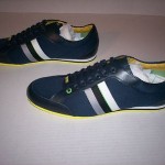 Hugo Boss Green Men’s Victoire Neo Navy Leather Lace-Up Fashion Sneakers Size 9