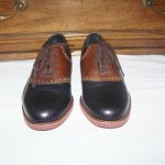Men’s Cole Haan NEW Sz 9 M Black & Brown Punched Spectator Oxfords 9 M