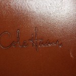 MENS COLE HAAN LEATHER SLIP ON LOAFER SHOES BROWN SIZE 14D TASSLE EUC