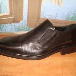 COLE HAAN ~ MENS NIKE AIR BLACK GLOVE SOFT LEATHER SLIPONS LOAFERS SZ 8M