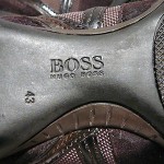 HUGO BOSS MEN’S BROWN LEATHER/SUEDE/CANVAS SNEAKERS SHOES SIZE EUR 43 ~ US 10