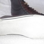 new HUGO BOSS ORANGE Santil DARK BROWN leather sneakers NIB