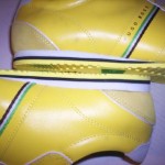 Hugo Boss Green Men’s Victoire LA Leather Nubuck Fashion Sneakers Yellow US 9