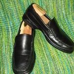 COLE HAAN SANTA BARBARA NIKE AIR BLACK  LOAFER SHOES  9.5 M