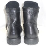 New Diesel Mens Miliboot Black Leather Ankle Side Zip Lace Up Boots Size US 10
