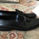 Hugo Boss Authentic Italian Leather Dikko Black Dress Shoes 12 Vero Cucio