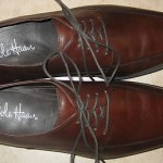 Mens Cole Haan Nike Air Brn Leather Classic Oxfords sz 9.5 M ~ Excellent