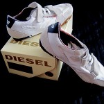 Diesel Mens Briskly White blue Night Fashion Sneakers US 11 , limited uk, 189.00