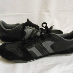 New DIESEL Mens “Gunner” Black Leather Cross Country Running Shoes US 12 EU 45