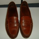 COLE HAAN 2906 MENS LEATHER BROWN PENNY LOAFERS SIZE 9 1/2M