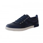 Hugo Boss Orange “ORODOS V” Blue Leather Fashion Sneakers Shoes Sz 8 9 10
