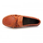 Cole Haan Air Grant Mens Size 11 Orange Moc Leather Loafers Shoes Used