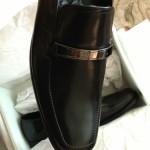 Hugo Boss Authentic Italian Leather Dikko Black Dress Shoes 12 Vero Cucio