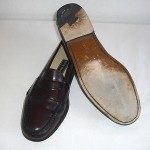 Cole Haan Men’s Size 14 B Burgundy Leather Pinch Penny Slip On Loafers Shoes