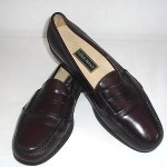 Cole Haan Men’s Size 14 B Burgundy Leather Pinch Penny Slip On Loafers Shoes