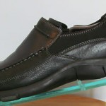Mens sz 10.5 M black leather Clarks Privo lightweight loafers casual shoes