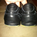 EUC authentic Diesel mens shoes black Leather size 9.5
