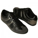 $225 Hugo Boss ORANGE Label Sneakers Black Mens Shoes 13 46 Trainers 12.5 NIB