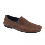 Hugo Boss Brown Leather Loafers Shoes US 12 EU 45
