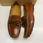 NEW COLE HAAN PASEO PAPAYA LEATHER CAMP MOC STYLE DRIVING SHOES