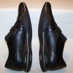 Cole Haan Nike Air Size 10 Black Leather Slip On Shoes #161