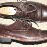 MENS COLE HAAN / NIKE AIR, SIZE 11M, DARK BROWN LEATHER CAP TOE OXFORDS, $279