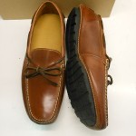 NEW COLE HAAN PASEO PAPAYA LEATHER CAMP MOC STYLE DRIVING SHOES