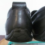 Mens sz 9.5 M black leather Cole Haan slip on loafers driving moccasins shoes