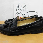 Cole Haan City Mens Black Leather Tassel Loafers Shoes 8.5 E
