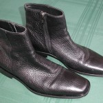 Hugo Boss Men’s Dress Boots Italy Black Leather 9 may fit US 10 – 11 – Very Nice