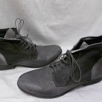 New DIESEL Mens Leather Chrom Hi Gray Double Waxed Lace Ankle Boots Size 10