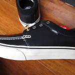 NEW VANS 106 MOC SHOES Mens sz 7 Womens SZ 8.5 BLACK LEATHER