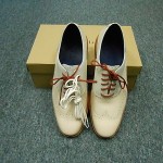 New Cole Haan Great Jones WingTip Ivory/Brick Size 12M