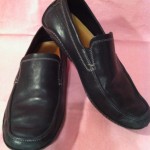 COLE HAAN Black Loafers Nike Air Leather G Series 9.5 M Driving Shoes