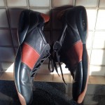 MENS COLE HAAN NIKE AIR Two Tone BLACK BROWN LEATHER CASUAL OXFORDS SHOES Sz 13M
