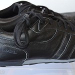 DIESEL MEN’S  BLACK LEATHER SHOES Size 12 NEW Same day shipping