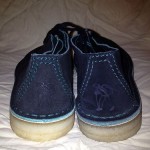 clarks originals desert trek black seude size 9m style 62144
