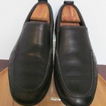 Mens sz 9.5 M black leather Cole Haan slip on loafers driving moccasins shoes