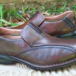 CLARKS CASUAL SLIP ON LOAFER SHOES MEN SIZE 10 MEDIUM BROWN LEATHER EUC