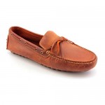 Cole Haan Air Grant Mens Size 11 Orange Moc Leather Loafers Shoes Used