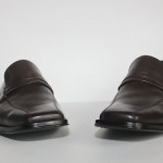 NIB HUGO BOSS Leather Slip Ons, SIZE 10 1/2 US, Brown