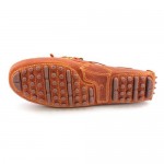 Cole Haan Air Grant Mens Size 11 Orange Moc Leather Loafers Shoes Used