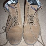 DIESEL Basket Tatra High Top Boots Sneakers Size 8.5 Leather Cap Toe RARE 8 1/2