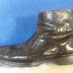 Diesel Vintage “Maximilian” Ankle Boots Zip Black leather 10 1.2-11 Mens